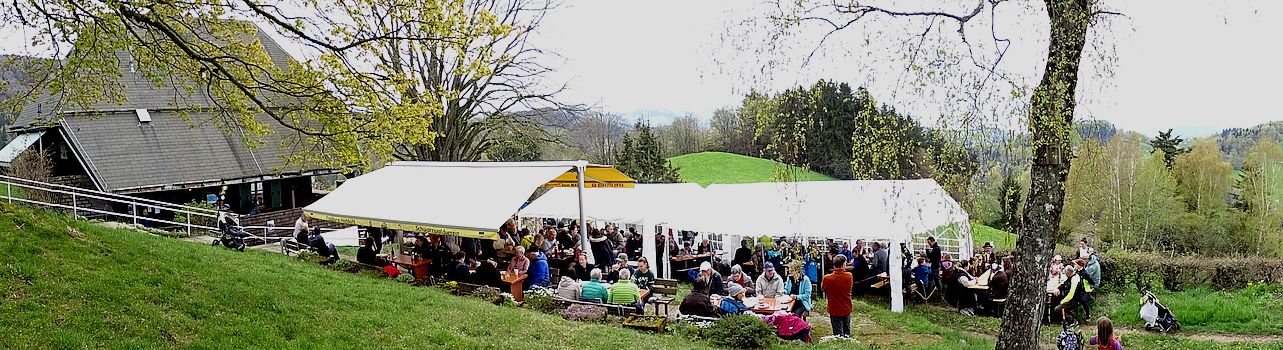 Blick auf das Vereinsheim Berglusthaus in Bollschweil St.Ulrich. Mehr Informationen mit einem "klick" hier.